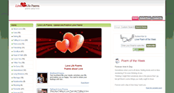 Desktop Screenshot of lovelifepoems.net