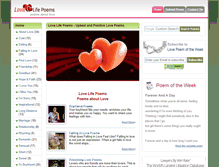 Tablet Screenshot of lovelifepoems.net